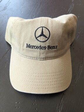 Mercedes Benz Logo Tan Baseball Cap by Otto One Size Premium Car Brand Old Money